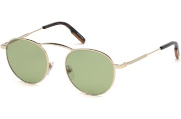 Image of Ermenegildo Zegna EZ0114 Sunglasses - Gold Frame Color, Green Lens Color