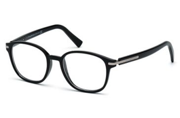 Image of Ermenegildo Zegna EZ5004 Eyeglass Frames - Shiny Black Frame Color