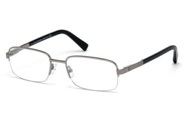 Image of Ermenegildo Zegna EZ5011 Eyeglass Frames - Shiny Light Ruthenium Frame Color