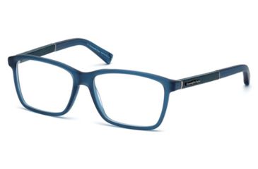 Image of Ermenegildo Zegna EZ5012 Eyeglass Frames - Matte Blue Frame Color