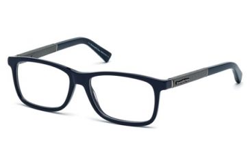 Image of Ermenegildo Zegna EZ5013 Eyeglass Frames - Matte Blue Frame Color