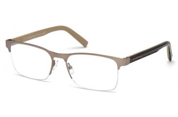 Image of Ermenegildo Zegna EZ5023 Eyeglass Frames - Matte Light Bronze Frame Color