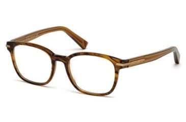 Image of Ermenegildo Zegna EZ5032 Eyeglass Frames - Dark Brown Frame Color