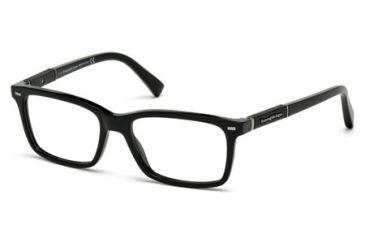 Image of Ermenegildo Zegna EZ5037 Eyeglass Frames - Shiny Black Frame Color
