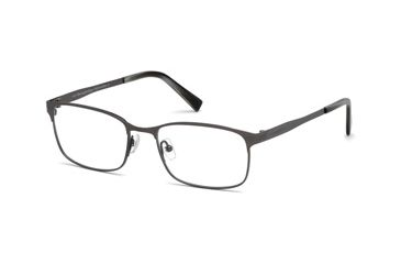 Image of Ermenegildo Zegna EZ5049 Eyeglass Frames - Shiny Dark Ruthenium Frame Color
