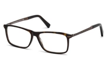 Image of Ermenegildo Zegna EZ5060 Eyeglass Frames - Dark Havana Frame Color