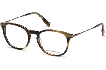 Image of Ermenegildo Zegna EZ5125 Eyeglass Frames - Dark Green Frame Color