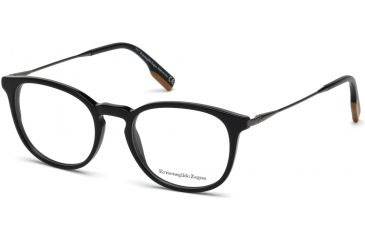 Image of Ermenegildo Zegna EZ5125 Eyeglass Frames - Shiny Black Frame Color