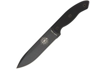 Image of Esee CM6 Combat Tactical Fixed Blade Knife, 5.75in, 1095 Carbon Steel, Black, G10 Handle ESCM6TGB