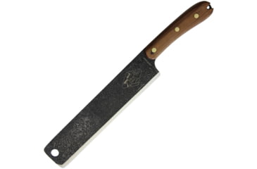 Image of Esee Expat Libertariat Machete Knife, 14in Overall, 9in Blade, Walnut Handle, Classic Condor Finish Cleaver Blade, Limited Run Of 550, Tan Nylon Sheath, LIBERTARIAT