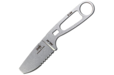 Image of Esee Imlay Rescue Knife Orange Knife, 6in Overall, 2.25in SW Partially Serrated 440 SS Blade, One-Piece Construction, Finger Ring, Retention Strap, Orange Kydex Sheath, ESEE-IMLAY-OR