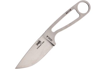 Image of Esee Izula 440C Stainless Fixed Blade Knife, 2.5in, 440C Steel, Drop Point, Satin, Skeletonized Handle ESIZULASS