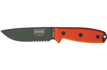 Image of Esee Mdl 4 Part Srtd Fxd Blde Knife, 4.5in, Srtd, Orange G10 Hdl RC4SOD