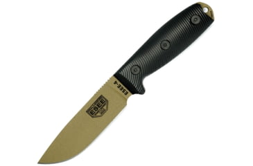Image of Esee Model 4 3D Fixed Blade DE Knife, 4.5 dark earth powder coated 1095HC steel blade, Black 3D machined G10 handle, 4PDE-001