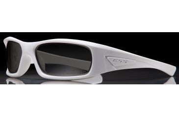 Image of ESS 5B 9.11 Sunglasses - White Frame/ Mirrored Gray Lenses