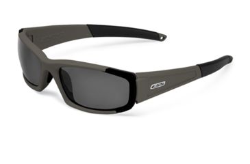Image of ESS CDI Ballistic Sunglasses, Matte Olive Frame, Smoke Gray Lens, Small / Medium Fit, EE9002-04