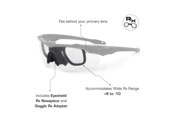 Image of ESS Craftsman CrossBladeNARO Sunglasses, Carbon Gray Frame, Mirrored Brass Lens, Medium/Small, EE9034-21