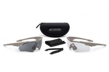 Image of ESS CrossBlade 2X Shooting Glasses, Terrain Tan, EE9032-05