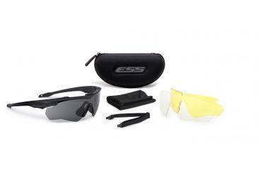 Image of ESS CrossBlade 3LS Shooting Glasses, Black, EE9032-07