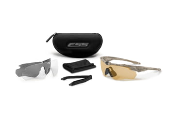 Image of ESS Crossblade Spin Camo Bone W/ Hi-def Bronze/clear/smoke Gray Lenses - EE9032-24