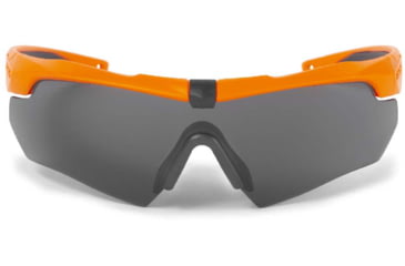 Image of ESS Crossbow Ballistic Sunglasses, Hi-Vis Orange Frame, Smoke Gray/Clear Lens, EE9007-22