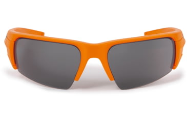 Image of ESS Crowbar Tactical Sunglasses, Hi-Vis Orange Frame, Clear/Smoke Lens, Silver Logo, EE9019-18