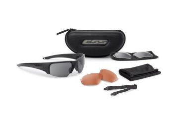 Image of ESS Crowbar Tactical Sunglasses Kit, Black Frame, Small-to-Medium EE9019-04