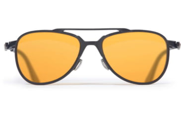 Image of ESS inVINCEible Aviator Sunglasses, Black/HD Orange Rust, Medium, EE4062-02