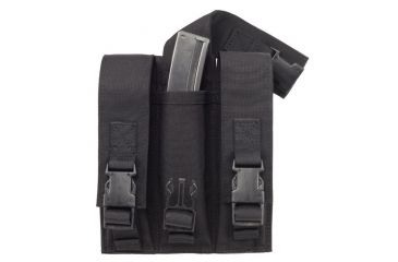 Image of Elite Survival Systems MOLLE Triple 9mm Mag Pouch, Black, ME109-B