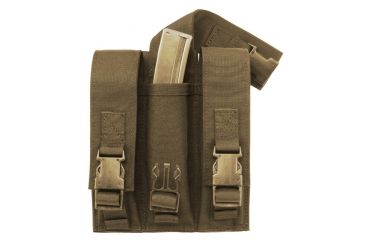 Image of Elite Survival Systems MOLLE Triple 9mm Mag Pouch, Coyote Tan, ME109-T