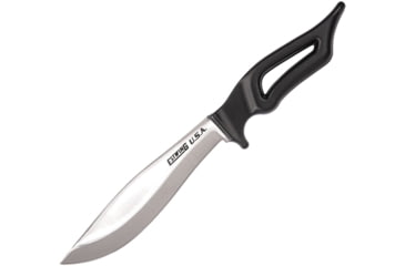 Image of Estwing BK-6 Bowie Knife, 11in Overall, 6in Satin Blade, Black Powder Coated Handle, Forged Out Of One Piece Of Us Steel, Black Nylon Sheath, EBK6