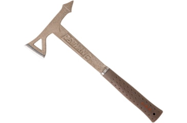 Image of Estwing Desert Tomahawk, 16in Overall, 7.13in Desert Tan Powder Coated Steel Axe Head w/ 2.5in Cutting Edge, Desert Tan Rubber Handle, Shock Reduction Grip, Spike End, Camo Nylon Sheath, ETTA