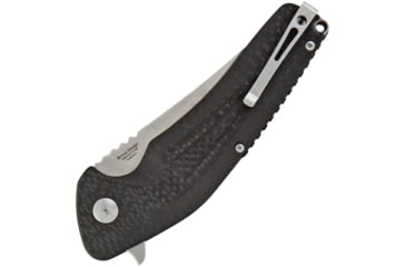 Image of ETE JB Linerlock G10 Folding Knife, 3.75in Satin D2 Tool Steel Blade, Black 3D Machined G10 Handle, Pocket Clip, 6.3Oz, Designed By Jason Brous, ETEK1702