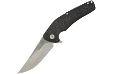 Image of ETE JB Linerlock G10 Folding Knife, 3.75in Satin D2 Tool Steel Blade, Black 3D Machined G10 Handle, Pocket Clip, 6.3Oz, Designed By Jason Brous, ETEK1702