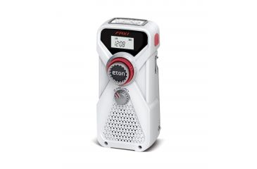 Image of Eton FRX1 Hand Turbine AM/FM/NOAA Digital Weather Radio w/LED Flashlight, ARC White FRX1D