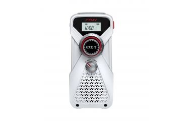Image of Eton FRX1 Hand Turbine AM/FM/NOAA Digital Weather Radio w/LED Flashlight, ARC White FRX1D