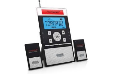 Image of Eton Zoneguard Weather Alert Clock Radio, Black NZG200B