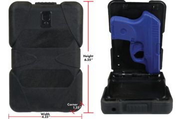 Image of EAA ABDO Basic Portable Safe Fits, Most Compacts Size Pistols, Black, 999796