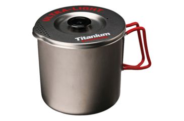 Image of Evernew Titanium Pasta Pot Md Red ECA522R
