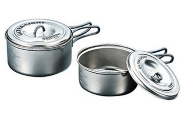 Image of Titanium Ultralight Pot Set-Red-Small