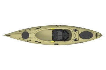 Image of Evoke Paddle Sports Conquer 120 Fishing Kayak-Sand
