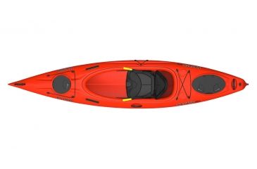 Image of Evoke Paddle Sports Navato 120 Sit In Kayak-Red Hot