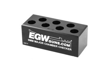 Evolution Gun Works Ammo Chamber Checker - 45 Long Colt 7-Hole | Aluminum Gauge For Reloading | Matte Black Finish