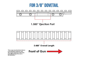 Image of Evolution Gun Works HD Picatinny Scope Mount, CZ 452/CZ 453/CZ 511/CZ 512, Standard Action, 0 MOA, Matte Black Hardcoat, 80900