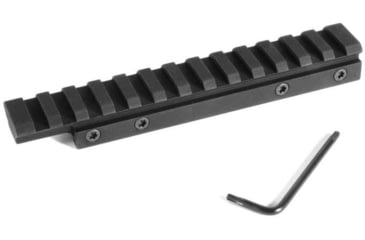 Image of Evolution Gun Works HD Picatinny Scope Mount, CZ 452/CZ 453/CZ 455/CZ 511, Standard Action, 20 MOA, Matte Black Hardcoat, 80912