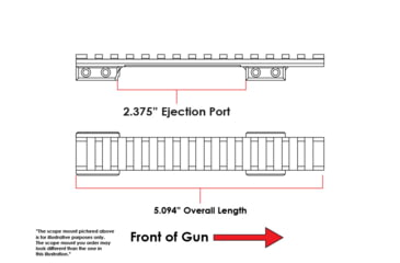 Image of Evolution Gun Works HD Picatinny Scope Mount, CZ 527, 16 mm, 0 MOA, Matte Black Hardcoat, 80928