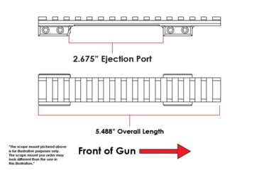 Image of Evolution Gun Works HD Picatinny Scope Mount, CZ 557, Short Action, 20 MOA, Matte Black Hardcoat, 80926