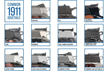 Image of Evolution Gun Works Leupold DeltaPoint Pro Sight Mount, JPoint, Redfield Accelerator, and Optima, Bomar, 1.604in, Aluminum, Matte Black Hardcoat, 49419