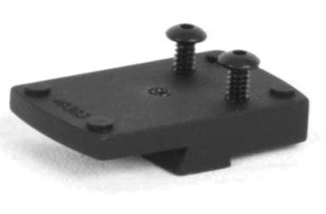 Image of Evolution Gun Works Leupold DeltaPoint Pro Sight Mount, JPoint, Redfield Accelerator, and Optima, CZ P-10 C, 1.604in, Aluminum, Matte Black Hardcoat, 49393