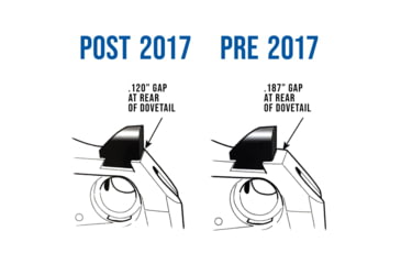 Image of Evolution Gun Works Leupold DeltaPoint Pro Sight Mount, JPoint, Redfield Accelerator, and Optima, Desert Eagle Post 2017, 1.604in, Aluminum, Matte Black Hardcoat, 49396